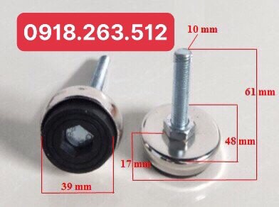 Chân tăng chỉnh bọc inox